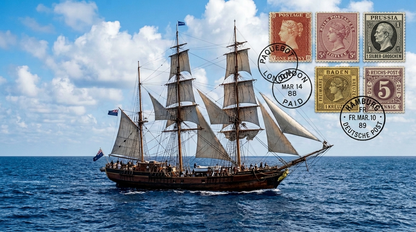 Segelschiff & Briefmarken Arge Schiffspost